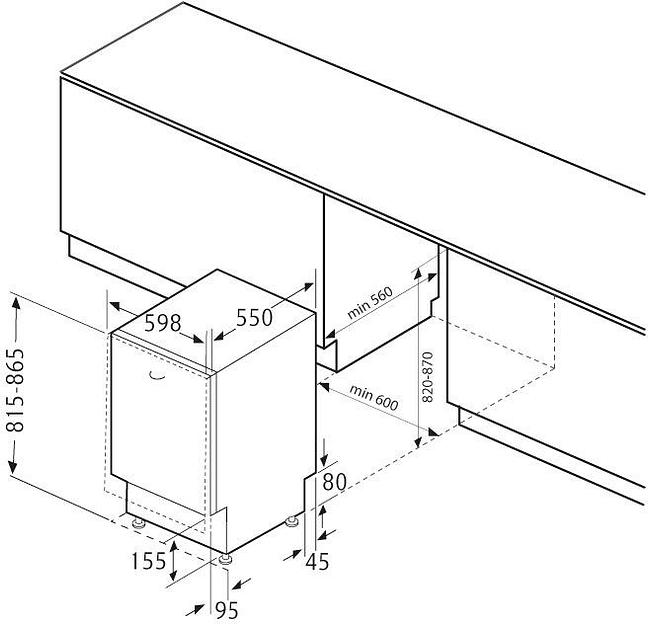 Посудомоечная машина Krona Kamaya 60 1930Вт полноразмерная фото 1