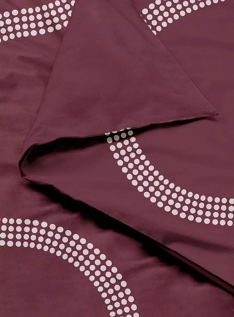 Комплект постельного белья Fjord, цвет винный с фьордом ОПТ  фото 4