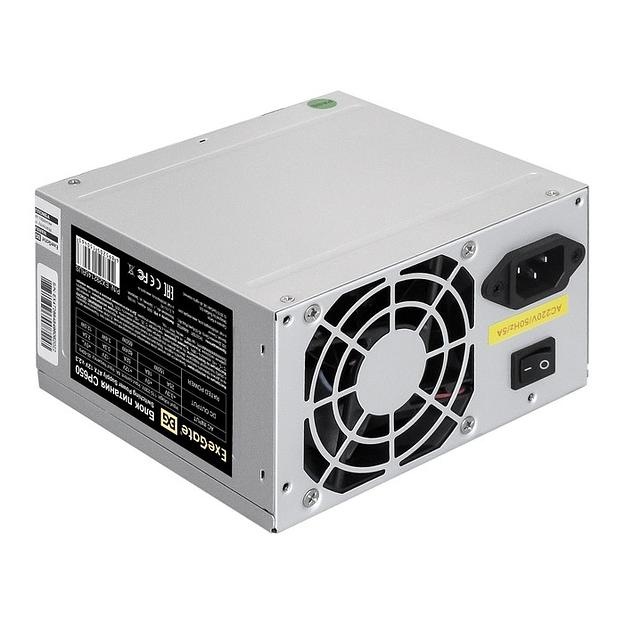 Exegate EX292145RUS-PC Блок питания 650W ExeGate CP650 (ATX, PC, 8cm fan, 24pin, 4+4pin, PCI-E, 3xSATA, 2xIDE, кабель 220V в комплекте) фото 1