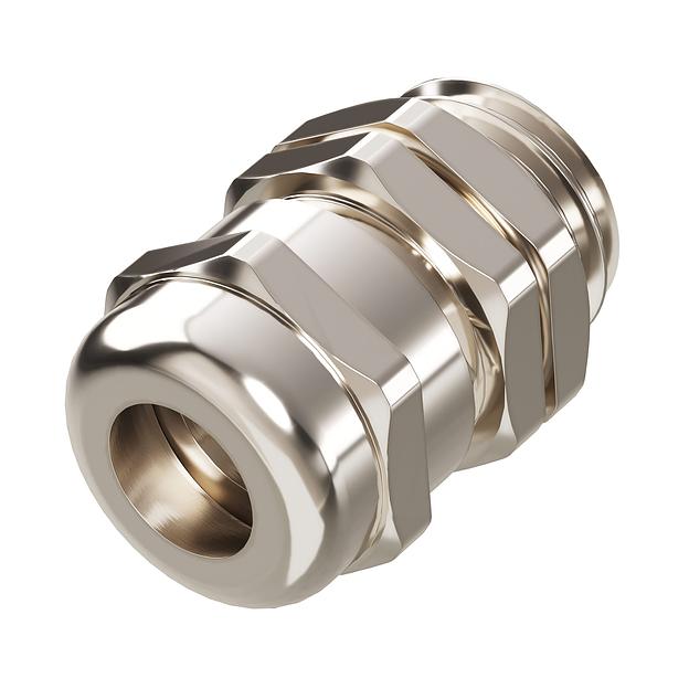 Ввод кабельный М12 латунный наружный диаметр кабеля 3-7 мм фото 1