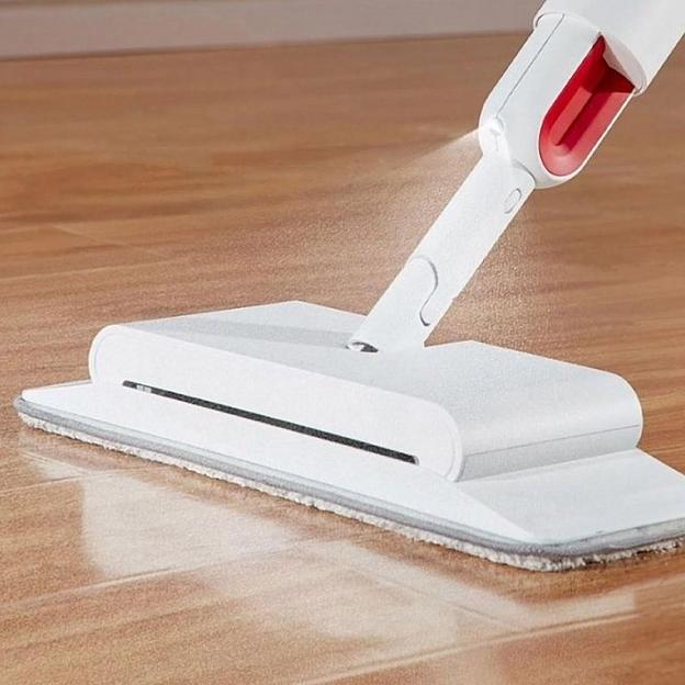 Швабра с распылителем Xiaomi Deerma Mop Up Body Mop DEM-TB900 сухая и влажная уборка (белая) ОПТ фото 3