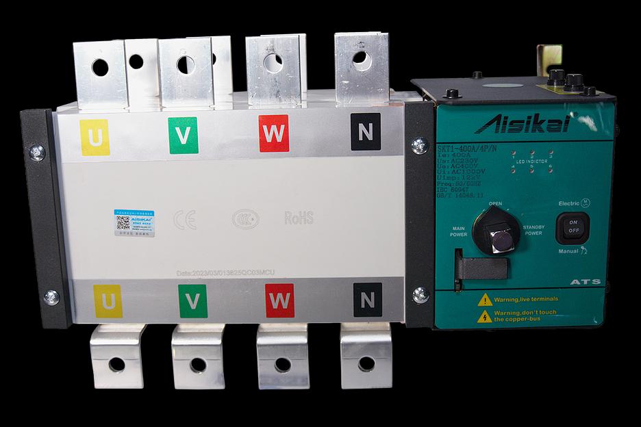 Рубильник реверсивный SKT1-400A/4P/M1 AISIKAI фото 1
