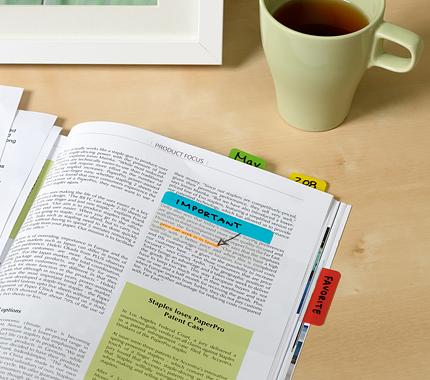 Закладки самокл. разделители пластиковые Stick`n 21608 38x51мм 4цв.в упак. 6лист с цветным краем европодвес фото 6