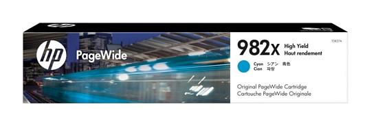 Cartridge HP 982X для PageWide Enterprise 780/785/765, голубой (16 000 стр.) (T0B27A) фото 1