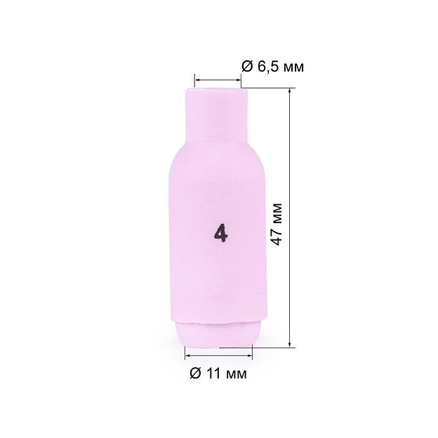 Сопло горелки аргонодуговой сварки TIG17/18/26 6,5мм №4 Foxweld 2747 фото 2