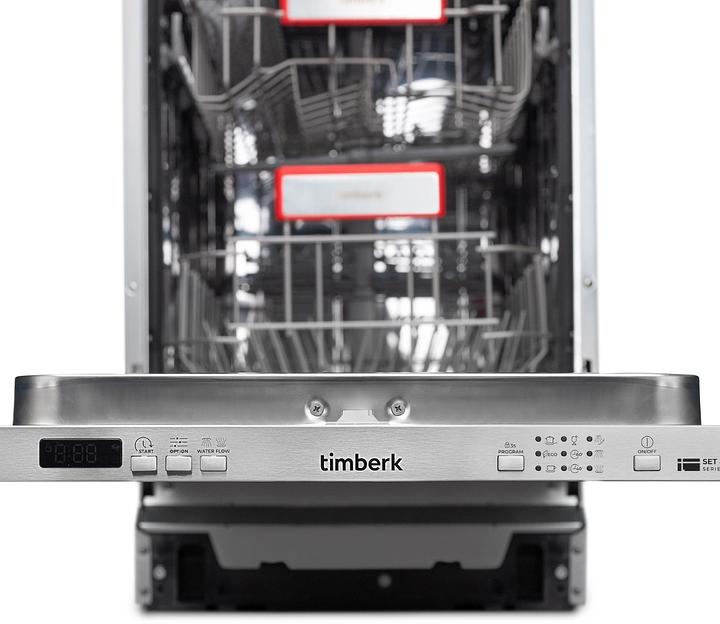 Посудомоечная машина Timberk Set&Dry T-DW45BI103 серебристый (узкая) фото 9