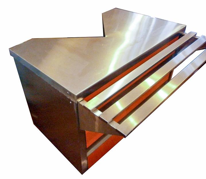 Прилавок кассовый универсальный ПКУТ-1,12 (1120х980х850 мм) фото 3