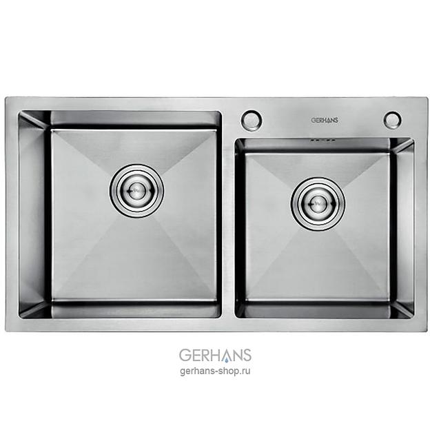 Кухонная мойка премиум GERHANS (780*430 *220мм), нерж. фото 1