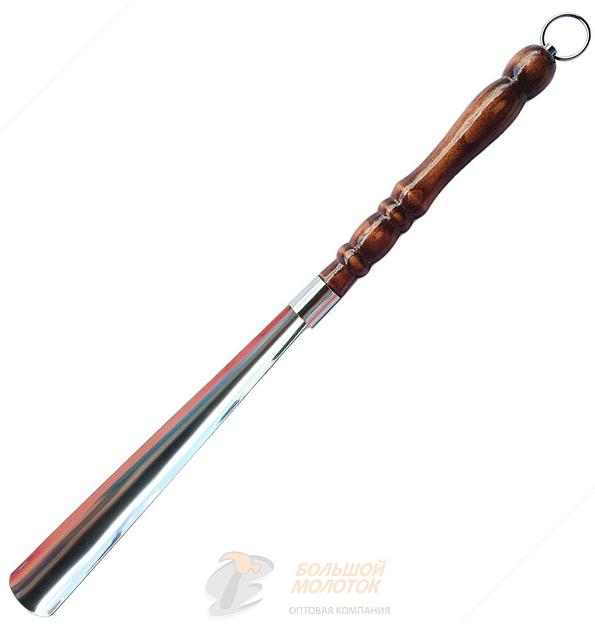 Рожок для обуви 55 см нерж. с дер. ручкой фото 1