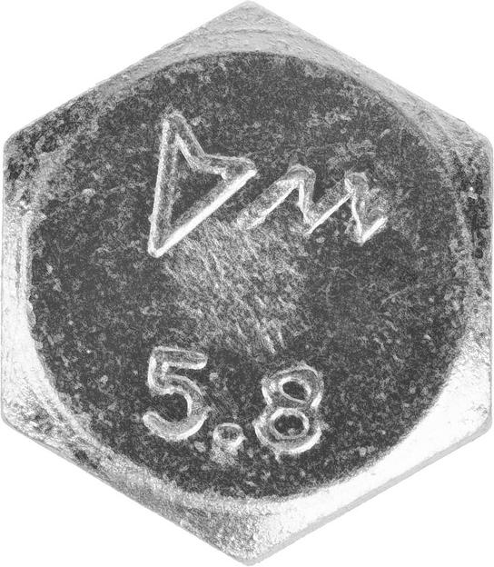 ЗУБР ГОСТ 7798-70, кл. пр. 5.8, M16 х 50 мм, цинк, 5 кг, болт (303080-16-050) фото 2