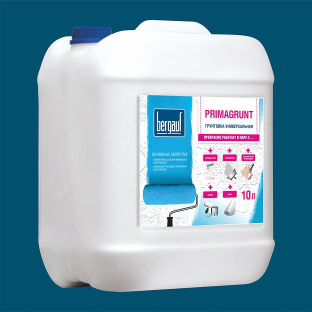 Bergauf PRIMAGRUNT, Грунтовка универсальная, 10 л, зима-лето фото 3