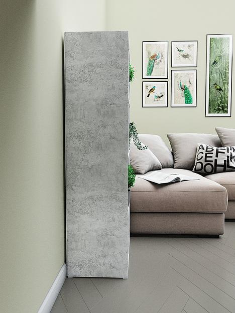 Стеллаж универсальный 8-секционный Wood&Stone «Малави» 320 цемент светлый 136×34.5×69.3 см фото 3