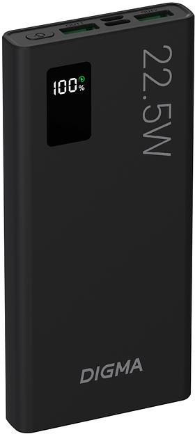 Мобильный аккумулятор Digma DGPF10A 10000mAh QC3.0/PD3.0 22.5W 5A 2xUSB-A/USB-C черный (DGPF10A22PBK) фото 4