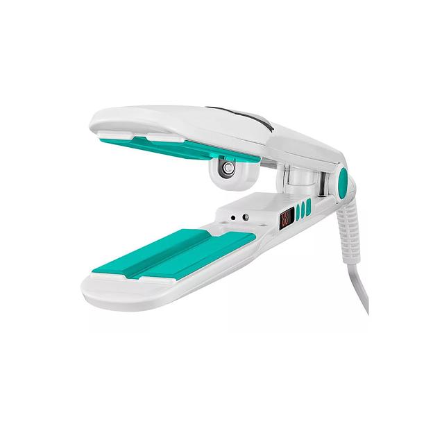 Выпрямитель для волос Kitfort КТ-3227-3 бело-бирюзовый фото 2