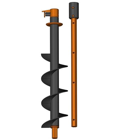 Телескопический шнек 2500-4500 мм фото 1