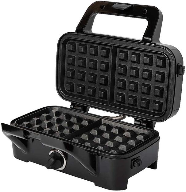 Вафельница Kitfort КТ-1674 1200Вт черный/серебристый фото 1