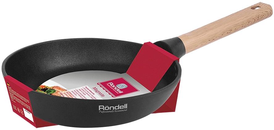 Сковорода Rondell Magnate RDA-1241 круглая 24см покрытие: Xylan Plus ручка несъемная (без крышки) черный фото 1