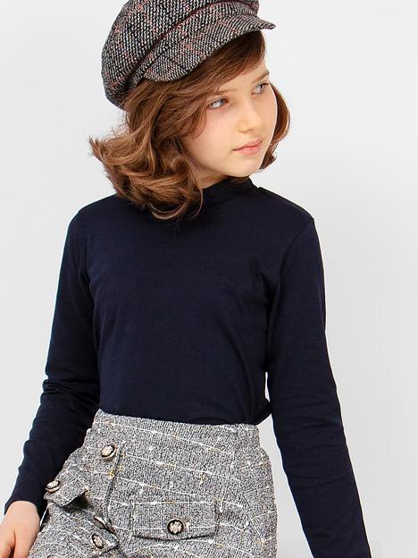 Водолазка для девочки Соль&Перец тёмно-синий, арт.SP63104 ОПТ фото 1