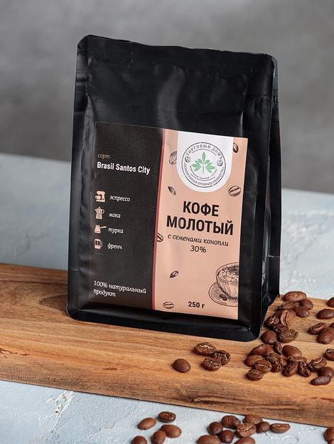 Кофе молотый с коноплёй ОПТ фото 1