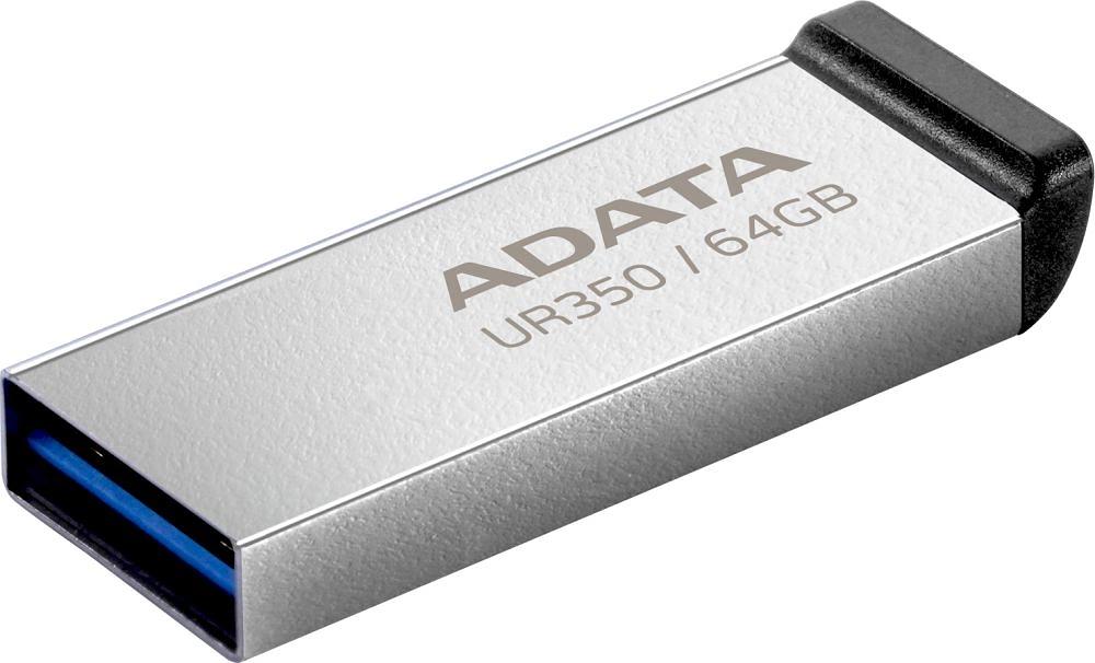 Флеш Диск A-Data 64GB UR350 UR350-64G-RSR/BK USB3.2 серебристый фото 2