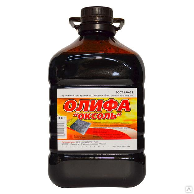 Олифа «ОКСОЛЬ» 3л ПЭТ фото 1