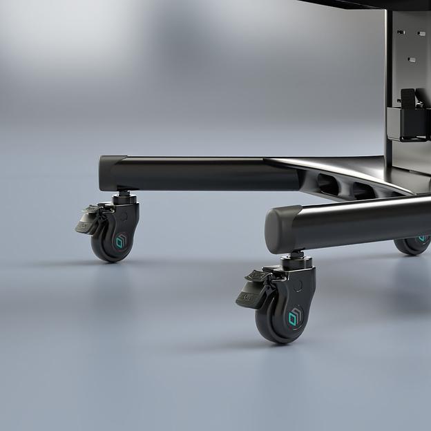 Комплект колёс универсальное Onkron AWL-75B черный напольный мобильный фото 7