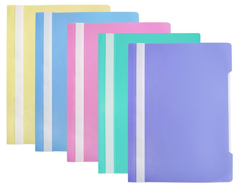 Папка-скоросшиватель Бюрократ Pastel -PSLAST/GRN A4 прозрач.верх.лист пластик мятный 0.14/0.18 фото 3