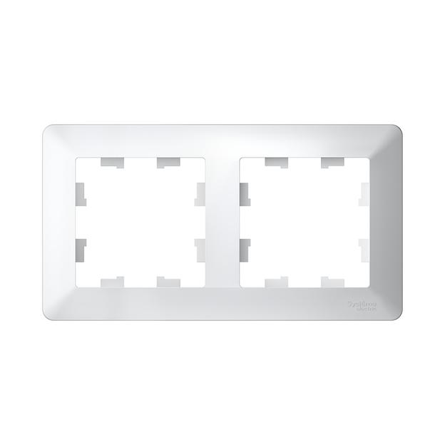 ATLASDESIGN AIR 2-постовая РАМКА, БЕЛЫЙ/дымчатый белый фото 2