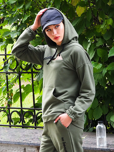 Комплект одежды женский Verenika «Реал» хаки 46 ОПТ фото 2