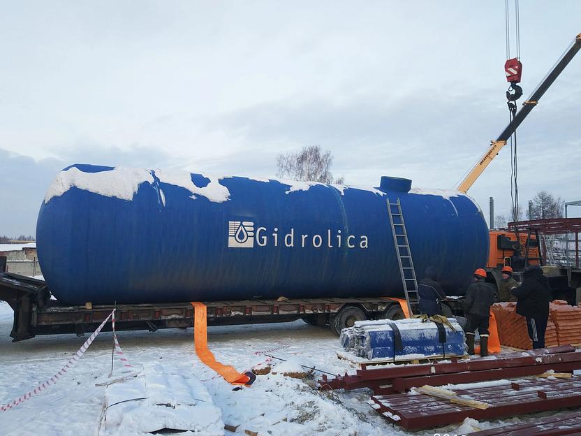 Металлический резервуар Gidrolica Tank Water Spirel горизонтального типа 4010х12500 мм фото 9