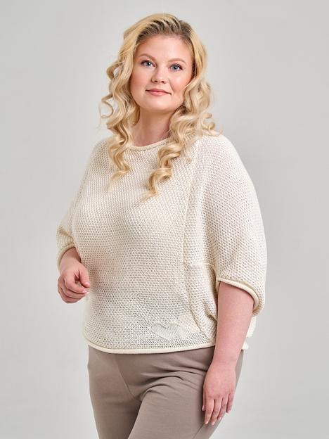 Кардиган Аванта молочный 44-52, 54-62 ОПТ фото 4