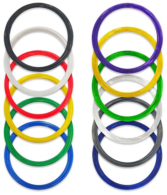 Пластик для ручки 3D Cactus CS-3D-PETG-12x10M PETG d1.75мм L10м 12цв. фото 2