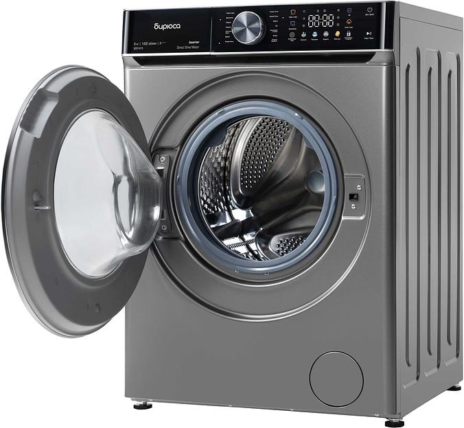 Стиральная машина Бирюса WM-SC914/15 S класс: A+++ загр.фронтальная макс.:9кг серебристый инвертер фото 3
