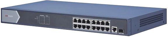 Коммутатор Hikvision DS-3E0518P-E 17G 1SFP 16PoE+ 230W неуправляемый фото 2