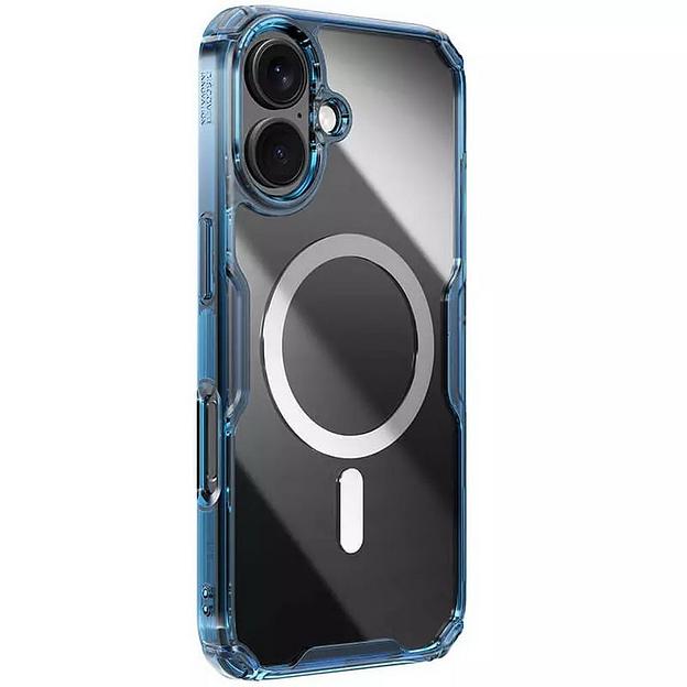 Чехол Nature TPU Pro Magnetic Case, Blue, (AP iP16) фото 3