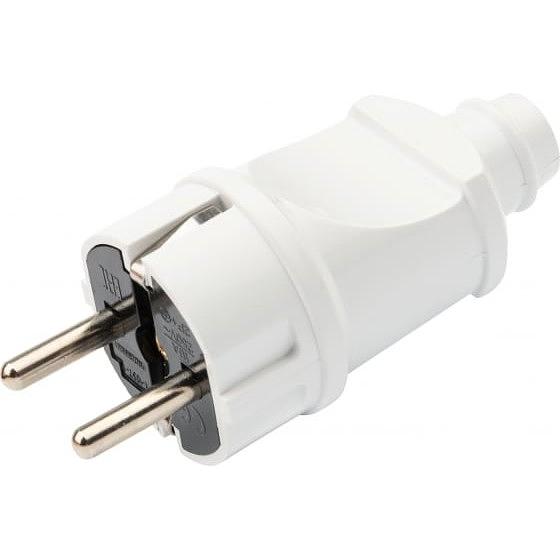 REXANT 11-8948 Вилка Евро прямая с з/к 16А усиленная белая фото 1