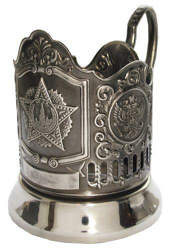 Подстаканник никелир. с чернью Орден Победы РФ /1/ фото 1