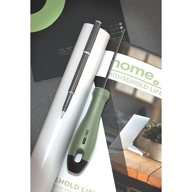 Крестовая отвертка "Home Series Green" Deli HT1203L PH0x75мм Эксклюзивный дизайн, рукоятка из высококачественного софттач пластика фото 2