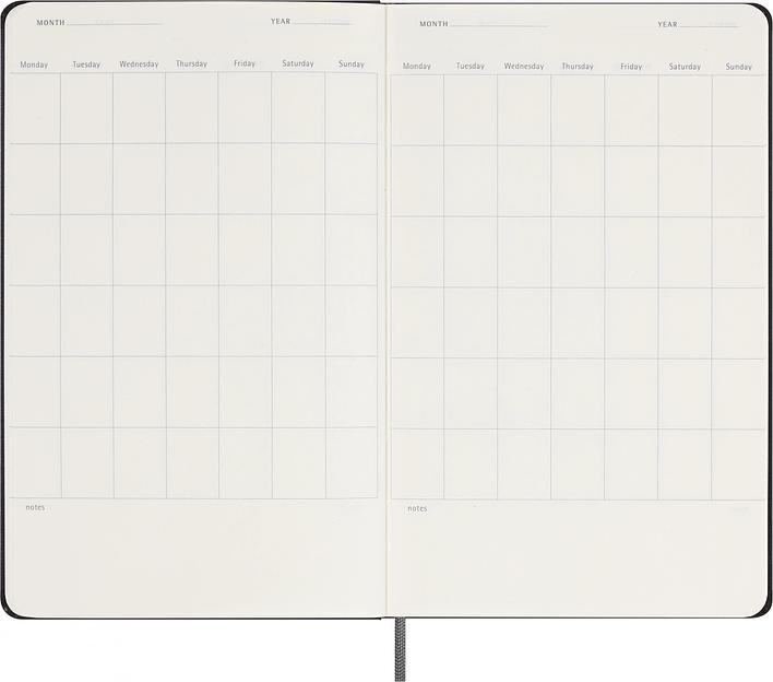 Еженедельник Moleskine CLASSIC WKNT Large 130х210мм недатир. 288 черный фото 4