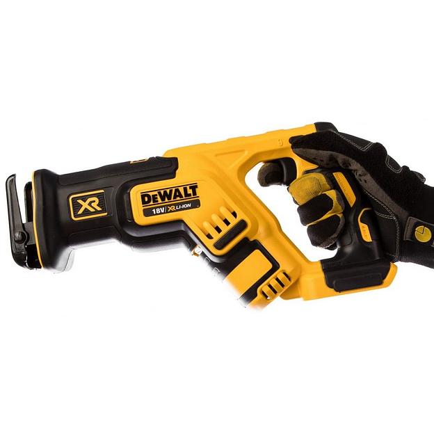 Аккумуляторная угловая бесщеточная сабельная пила DEWAL DCS367N-XJ 18.0 В XR 0-2900 ход/мин подсветка фото 4