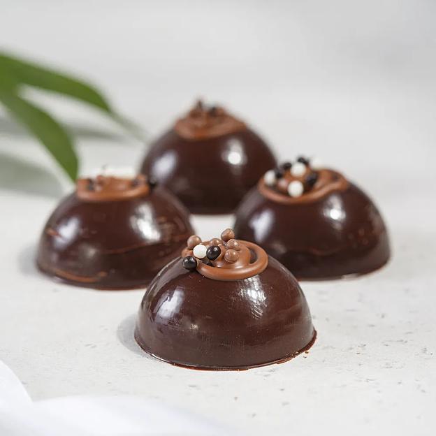 Конфеты Kreola «Трюфель инжир» в тёмном шоколаде ручной работы 4 шт, 85 ± 5 г, опт фото 2