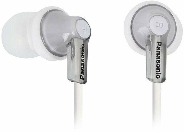 Наушники вкладыши Panasonic RP-HJE118GU 1.1м серебристый/белый проводные в ушной раковине (RP-HJE118GUS) фото 2