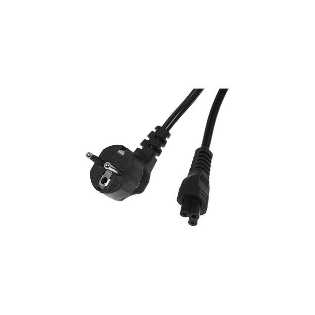 Кабель AdAC IEC C5, IEC 320 C5 - CEE 7/7, 1.8м, черный фото 1