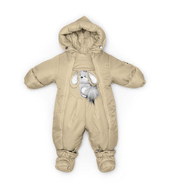 Комбинезон-конверт «Трансформер», Зима, Светло-бежевый арт 147шм (80 см) фото 6