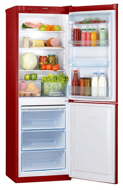 Холодильник Pozis RK-139 A рубиновый двухкамерный 188/97 л морозилка снизу фото 1