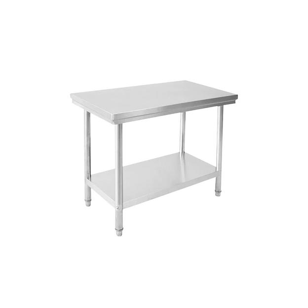 Стол стандарт из нерж. стали 120х60 см с одной полкой фото 1