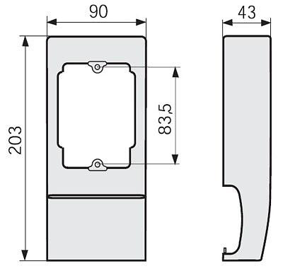 SRCN B Коробка под розетку п.р.83,5 мм для TCN фото 1