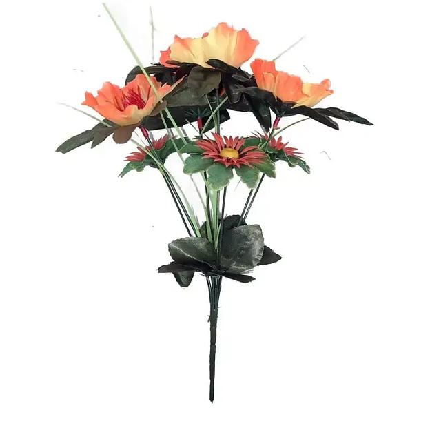 Композиция букет астры с герберами 7 голов (2 вида 3+4) 31см 343-704+551 фото 1