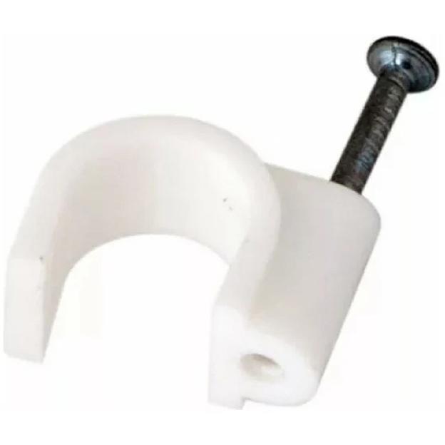 Rexant (07-4010) Крепеж кабеля круглый 10мм, белый (50 шт/уп) фото 1