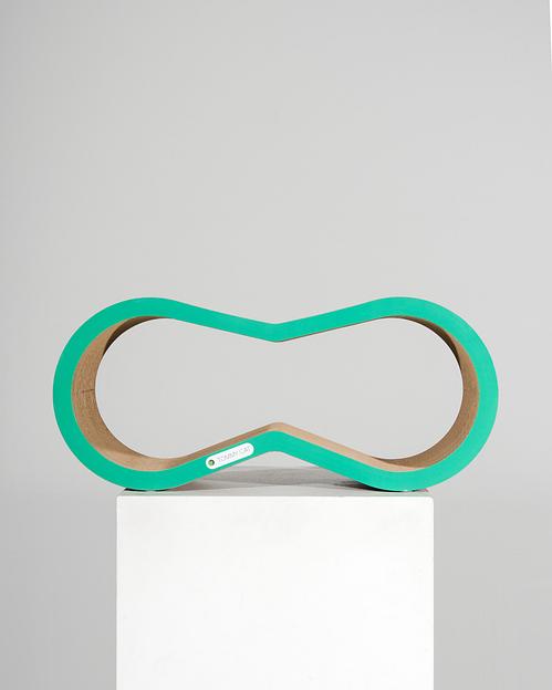 Когтеточка из картона Оверхэд, 71х31х22 cм, опт фото 2